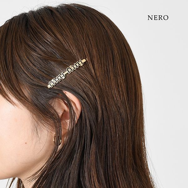 ミュウミュウ エナメルロゴヘアクリップ N級品5IF146 2F6T