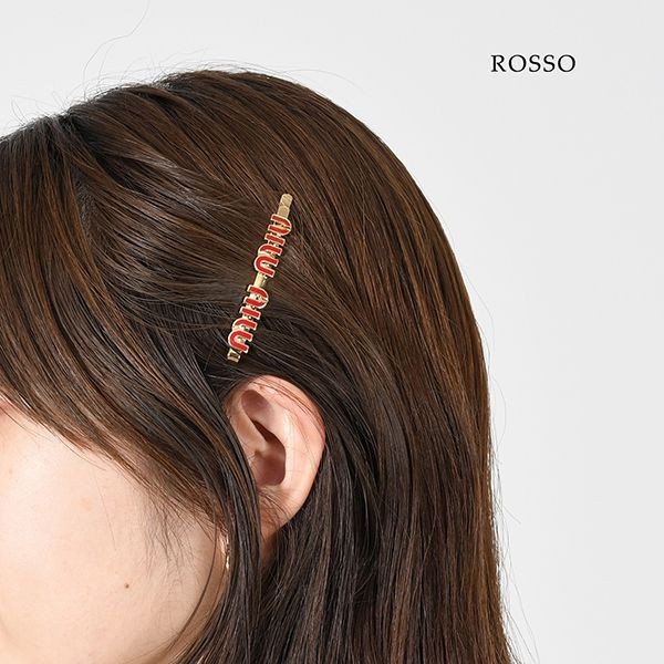 ミュウミュウ エナメルロゴヘアクリップ N級品5IF146 2F6T