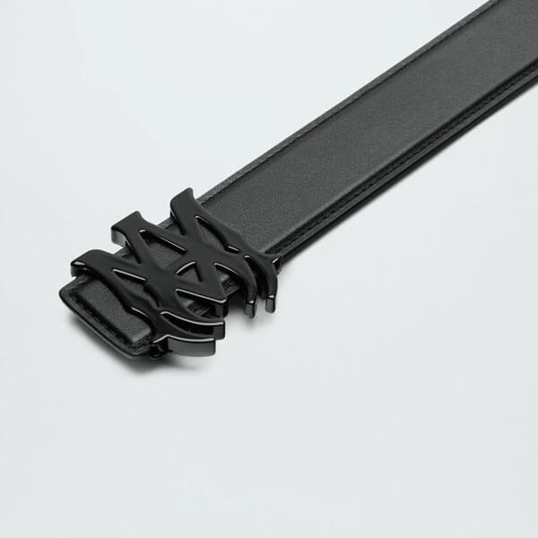 アミリベルト偽物 4CM MA NAPPA LEATHER BELT Logo ロゴ