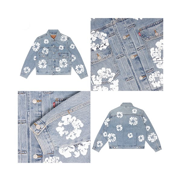 デニムティアーズ コピー x Levi’s 花 デニムジャケット 5色 dt00002