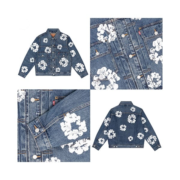 デニムティアーズ コピー x Levi’s 花 デニムジャケット 5色 dt00002