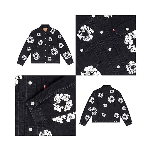 デニムティアーズ コピー x Levi’s 花 デニムジャケット 5色 dt00002