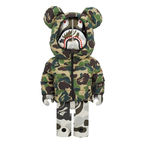 ★激レア★ベアブリック 1000 スーパーコピー BAPE(R) x カナダグース シャーク 1000% blx0006