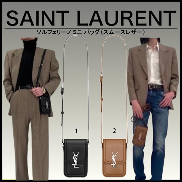 使い勝手良し☆サンローラン 偽物 ソルフェリーノ ミニ バッグ スマホケース 2色 ysl236662