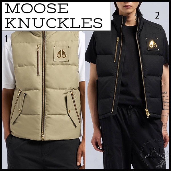 MOOSE KNUCKLES ロゴ ダウンベスト スーパーコピー 2色 mk9988