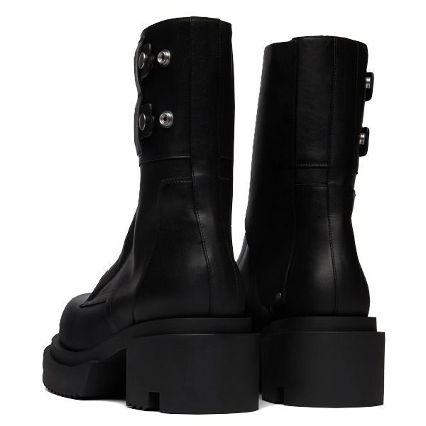 お洒落◆リックオウエンス コピー Field Bogun Boots アンクルレザーブーツ ブラックrc02151