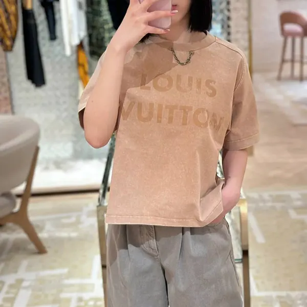 ルイヴィトン ヴィンテージ風Tシャツ スーパーコピー 1AHISV