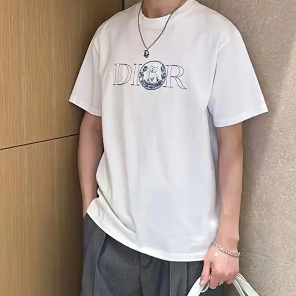 ディオール ロゴ入り コットン Tシャツ 583J696C0554
