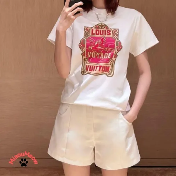 早い者勝ち【レトロプリントが可愛い♪】ルイヴィトン Tシャツ 激安 1AHIT