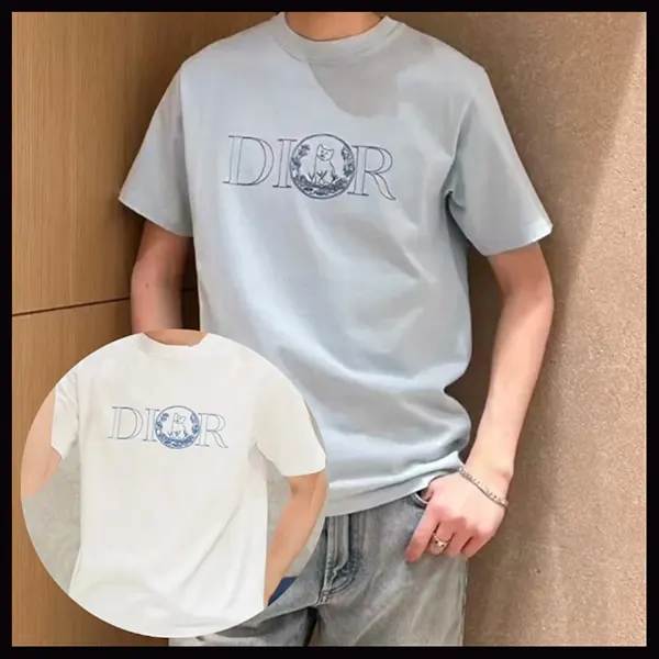 ディオール ロゴ入り コットン Tシャツ 583J696C0554