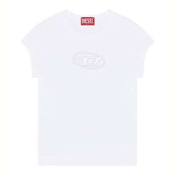 ディーゼル Tシャツ コピー T-Angie Peekaboo Logo T-Shirt aespa KARINA着用
