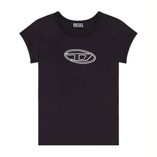 ディーゼル Tシャツ コピー T-Angie Peekaboo Logo T-Shirt aespa KARINA着用