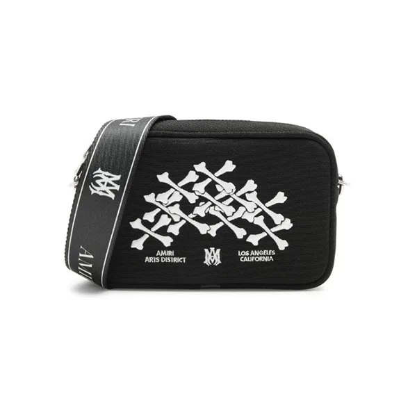 アミリ 偽物 Bones Stacked コットン ショルダーバッグ ami665215
