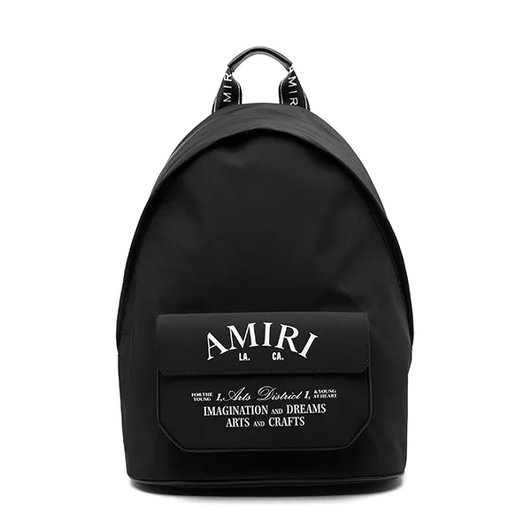 アミリ ロゴプリントバックパック パロディ ami6651222