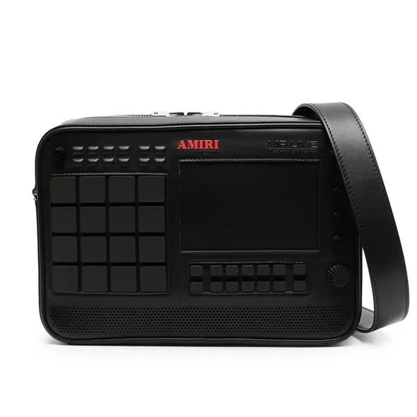 アミリ 贋物 ドラムマシンレザークロスボディバッグ 2色 ami012120