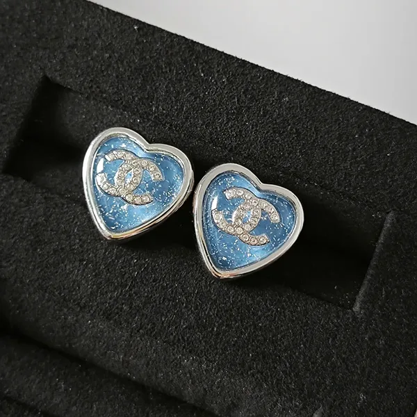 シャネル ブルーハート ピアス スーパーコピー 2色 xnr1125151