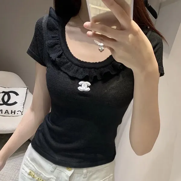 【胸元フェミニン♡オシャレに細見え】シャネル コピー タンクトップ トップス 25051410