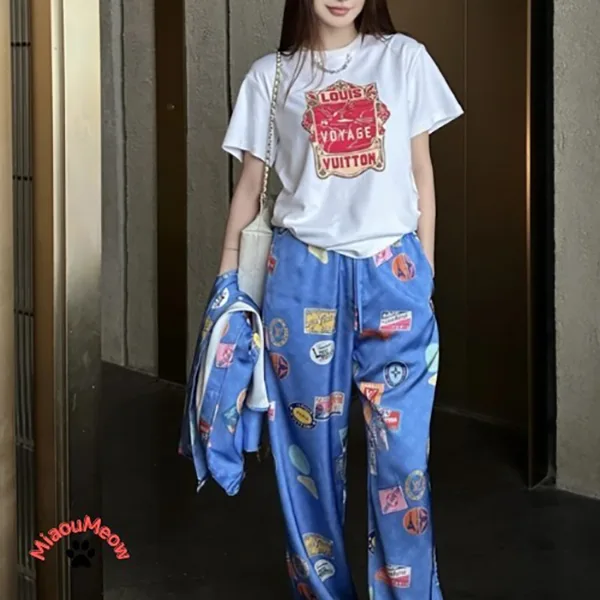 早い者勝ち【レトロプリントが可愛い♪】ルイヴィトン Tシャツ 激安 1AHIT