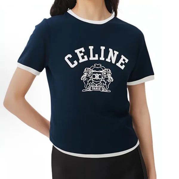 注目商品！【セリーヌ パロディ】シンプルな感じのロゴ入りTシャツ RX09C671Q