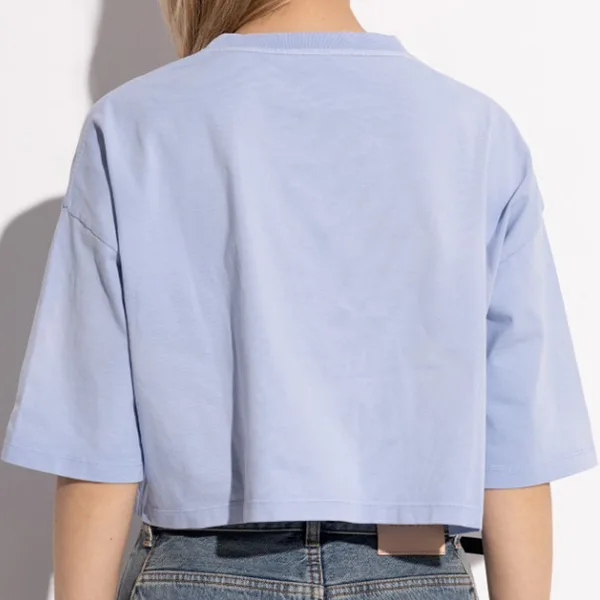 【ロエベ】アナグラム刺繍 クロップド Tシャツ 偽物 lew255151