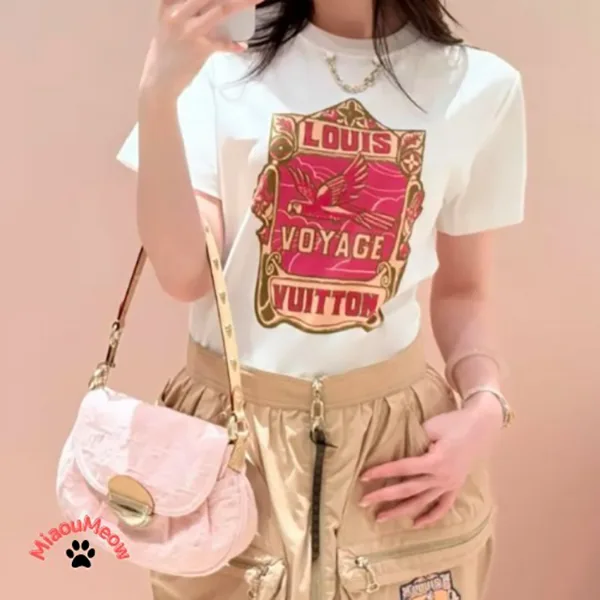 早い者勝ち【レトロプリントが可愛い♪】ルイヴィトン Tシャツ 激安 1AHIT