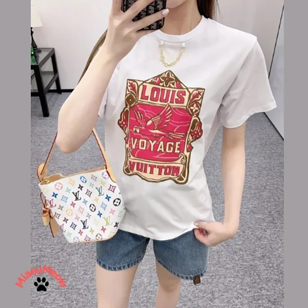 早い者勝ち【レトロプリントが可愛い♪】ルイヴィトン Tシャツ 激安 1AHIT