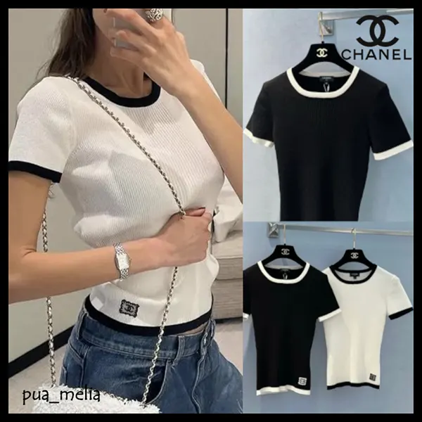 稀少★シャネル トップス Tシャツ CCロゴ P79495 K11480 NAEEL