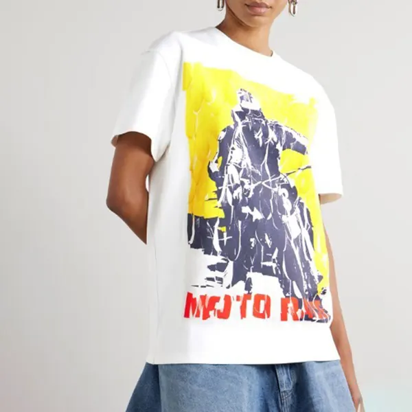 ロエベ リラックスフィット Tシャツ コピー コットンブレンド S540Y22X68-9990