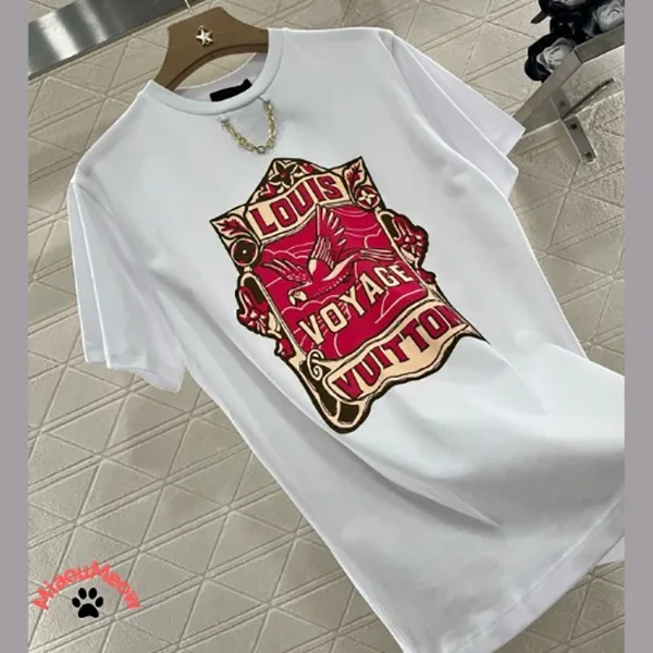 早い者勝ち【レトロプリントが可愛い♪】ルイヴィトン Tシャツ 激安 1AHIT