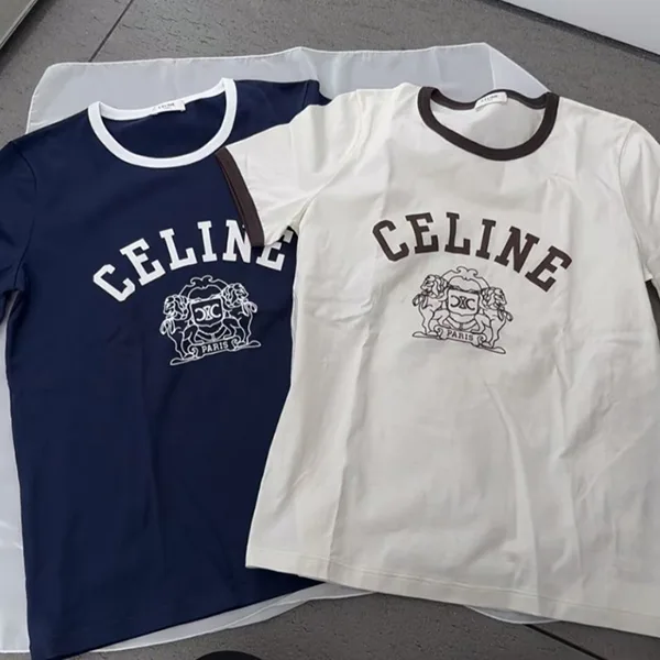 注目商品！【セリーヌ パロディ】シンプルな感じのロゴ入りTシャツ RX09C671Q