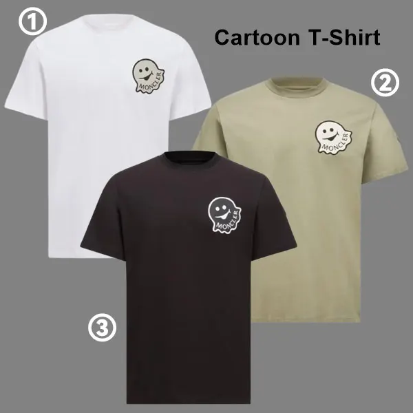 モンクレール Cartoon ロゴ Tシャツ 偽物 K10918C0001889AJS23G