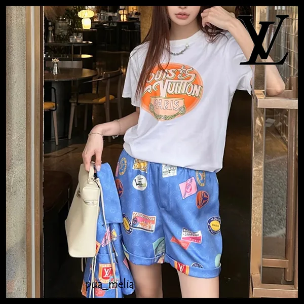 超人気☆【ルイヴィトン】パリ トラベルスタンプ Tシャツ 偽物 1AHISZ