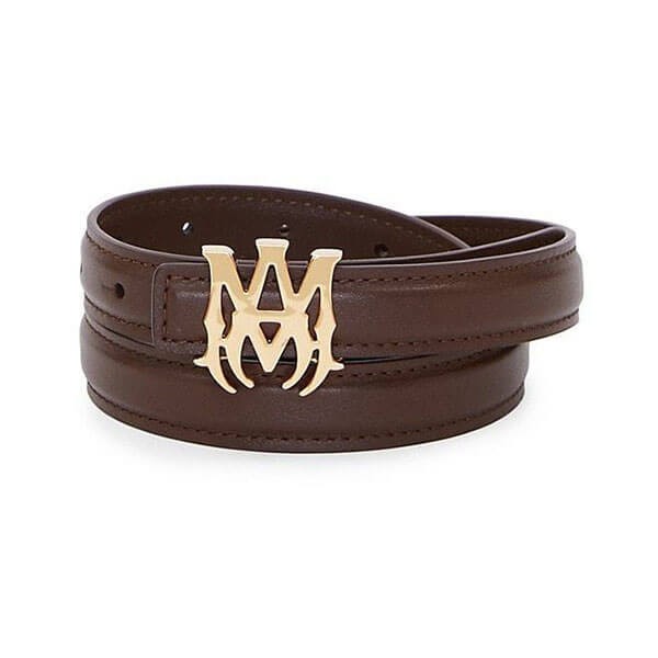 アミリ MAコアロゴ バックル ベルト BROWN/BLACK 関税込み
