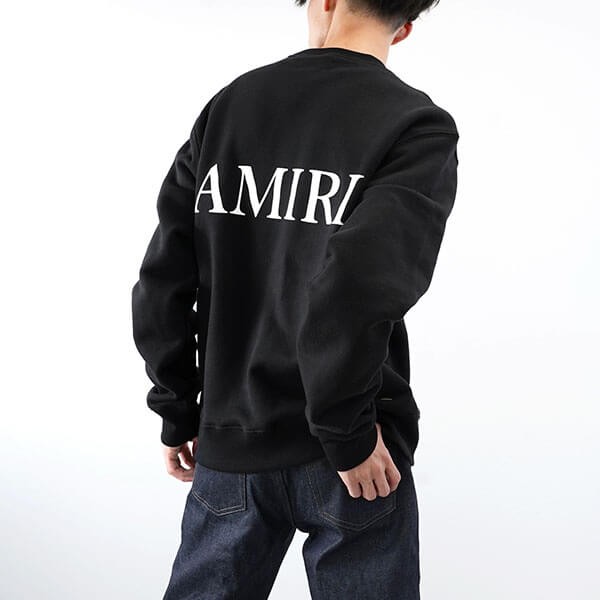 アミリ トレーナー 偽物 ロゴ コットン スウェット AMJYCW1038