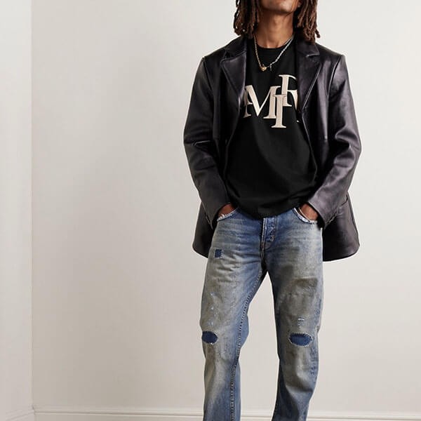 アミリ Tシャツ 激安 コピー ロゴ Staggered コットン 人気