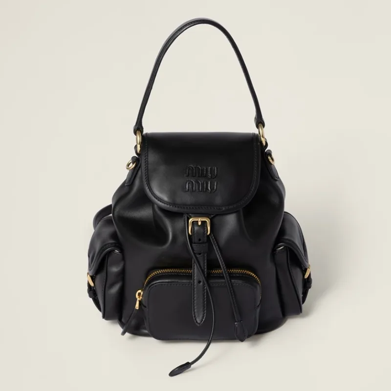 ミュウミュウ レザー バックパック コピー商品 2色 miu0610