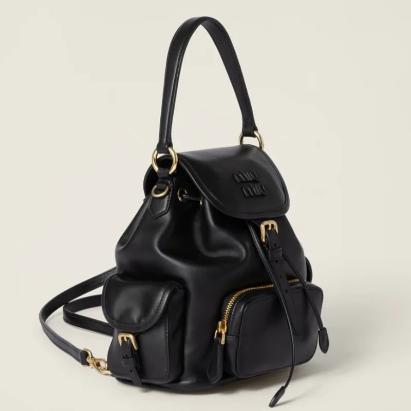 ミュウミュウ レザー バックパック コピー商品 2色 miu0610