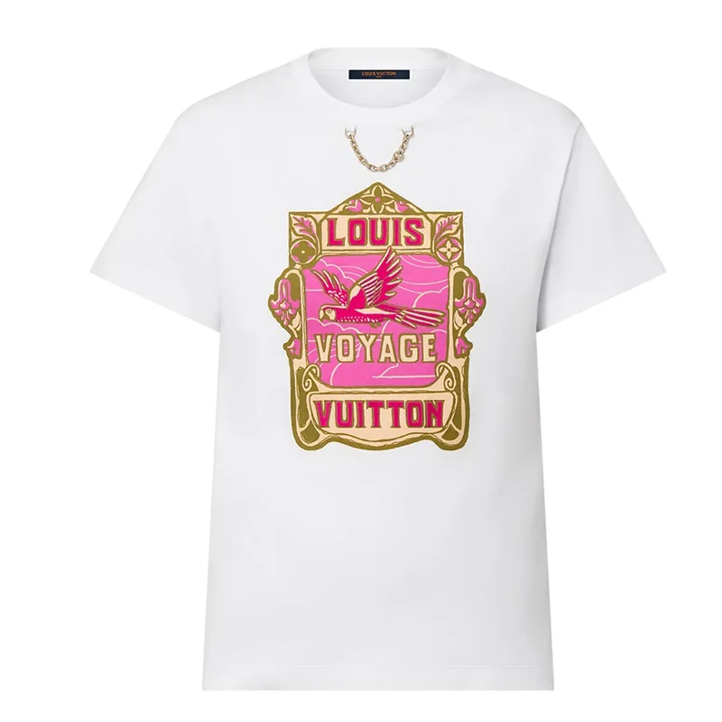 ルイヴィトン パロットプリントTシャツ パロディ 1AHIT5