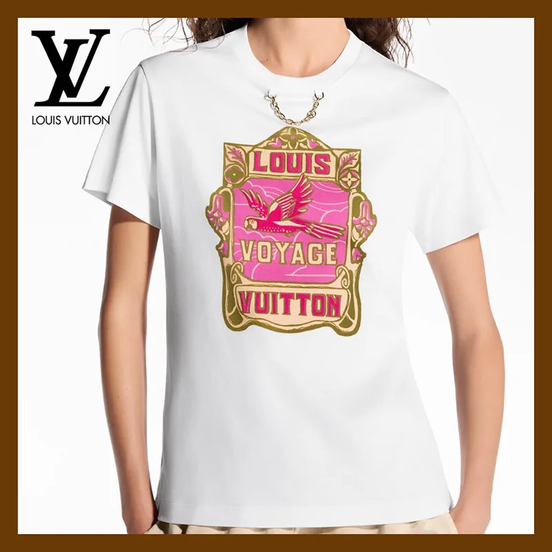 ルイヴィトン パロットプリントTシャツ パロディ 1AHIT5