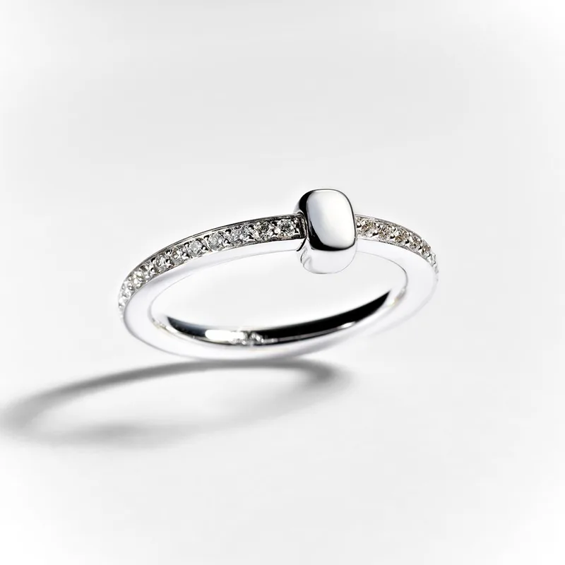 ポメラート コピー トゥゲザー 18K ダイヤモンド付きリング po0610