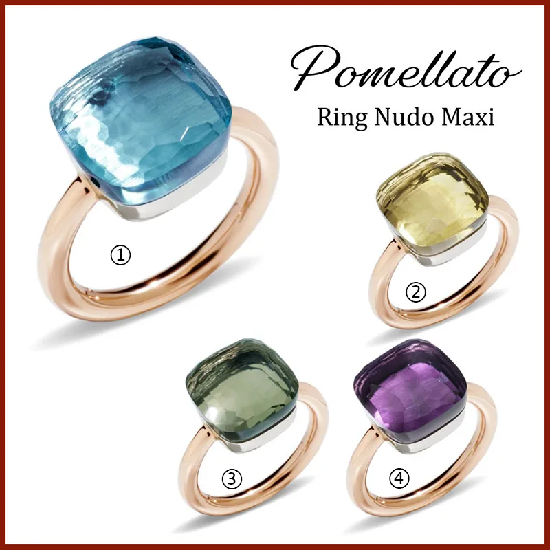 ポメラート コピー☆Ring Nudo Maxi☆リング☆ヌード マキシ 4色 po0617