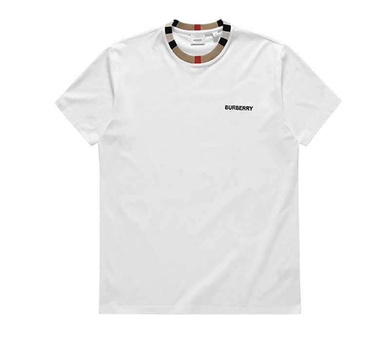 ☆送料関税込☆バーバリー 偽物 JAYSON 刺繍 ロゴ 半袖Tシャツ