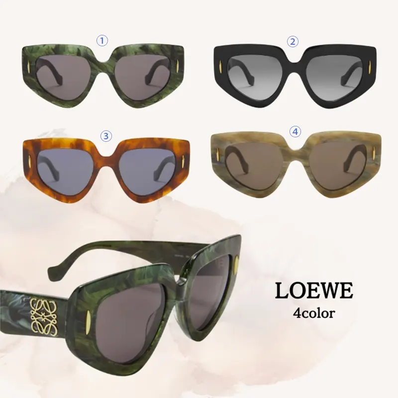 ロエベ n級品 ラウンド サングラス 4色 LW40057U