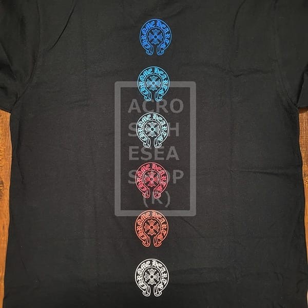 追跡付き発送で安心☆クロムハーツ Multi Colored Horseshoe Tシャツ コピー ch256131