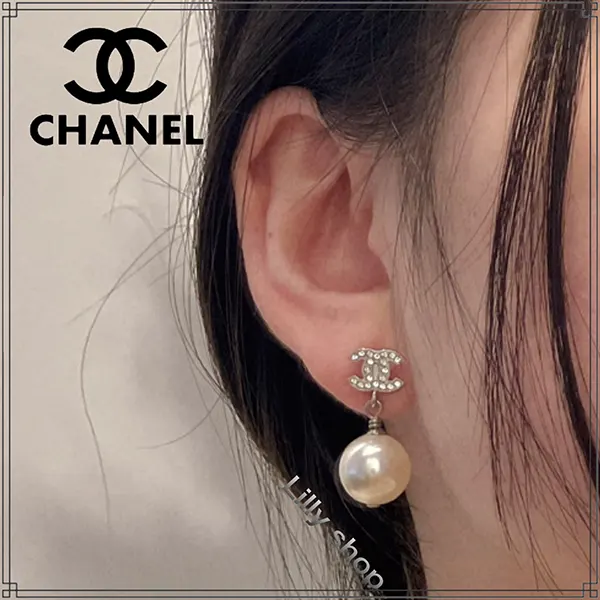 シャネル CCマーク パールピアス AB6084 B05306