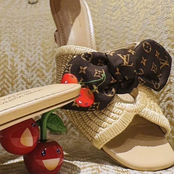 ルイヴィトン LV×TM チェリー ミュール コピー 1AHLSE 【ヒールが可愛い♪】