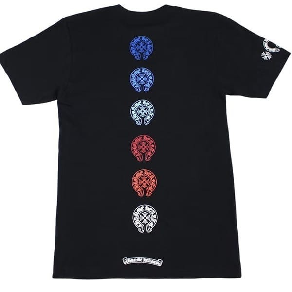 追跡付き発送で安心☆クロムハーツ Multi Colored Horseshoe Tシャツ コピー ch256131