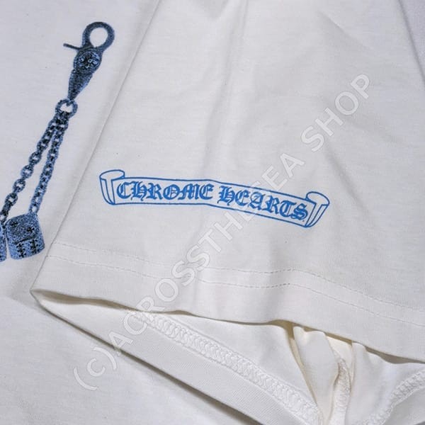 新デザイン★クロムハーツ N級品 ラスベガス ファウンテンブルー 限定 半袖 TEE 256132