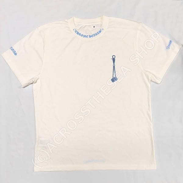 新デザイン★クロムハーツ N級品 ラスベガス ファウンテンブルー 限定 半袖 TEE 256132
