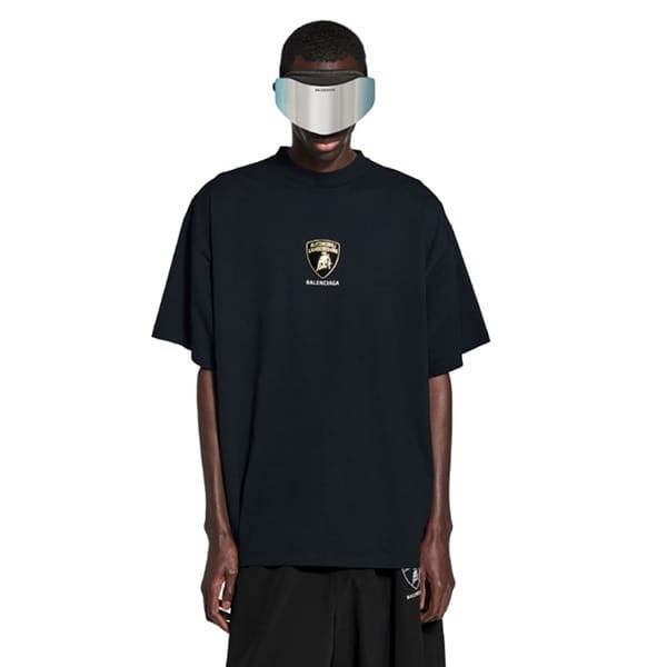 コラボ 【バレンシアガ ランボルギーニ】オーバーサイズ Tシャツ 偽物 bl25613